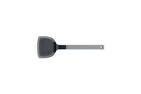 Woll Cook-It Wokspatel met dunne en flexibele siliconen lip, 11 cm breed, 32,5 cm lang, grijs, hittebestendig tot 220 graden, vaatwasmachinebestendig