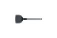 Woll Cook-It Wokspatel met dunne en flexibele siliconen lip, 11 cm breed, 32,5 cm lang, grijs, hittebestendig tot 220 graden, vaatwasmachinebestendig