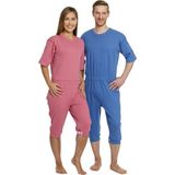 Dynamic Aids Pyjama manches courtes Couleur bleu Taille S