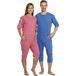 Dynamic Aids Pyjama manches courtes Couleur bleu Taille S