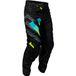Fly Racing Kinetic Volt Pantalon tout-terrain 32 Noir / Gris / Turquoise / Jaune Unisexe Adultes Cuir