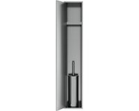 Hotbath Inbouw Reserverolhouder voor 6 Rollen - RVS - 90 x 16 x 126 cm