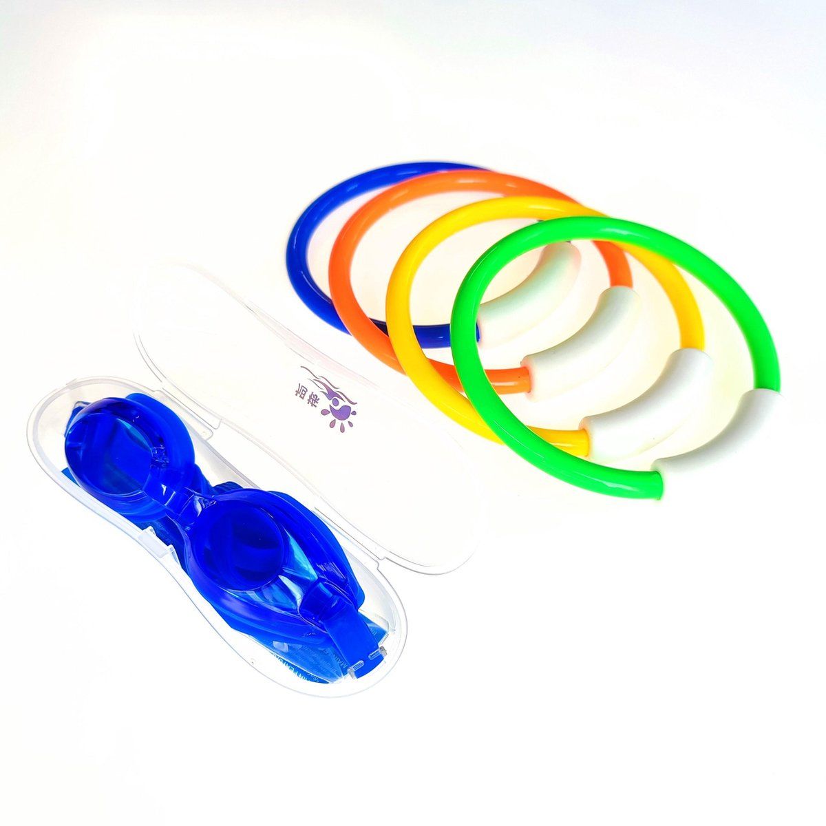Grilong Jobber Playground Duikringen + gratis duikbril kinderen - Zwembad Speelgoed - Willekeurige kleur