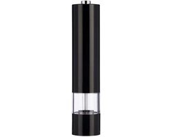 Kinvara Elektrische zout/pepermolen LED kunststof zwart 23 cm