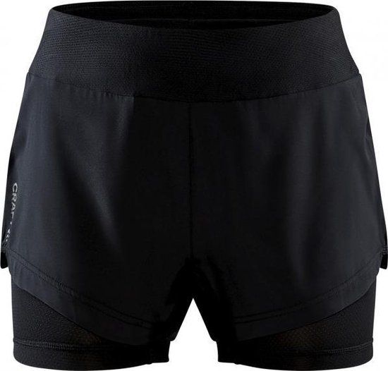 Craft ADV Essence 2in1 Short Dames - Zwart - XS