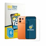 BROTECT - Screenprotector voor Infinix Note 60 Pro (Voor+Camera) - Folie Beschermfolie transparant 6 Stuks