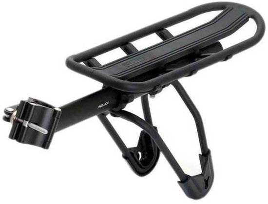 XLC RP-R06 Bagagedrager voor Zadelpennen - Mat Zwart - Achter - 10 kg - Aluminium