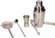 Merkloos RVS cocktailshaker set 5 delig