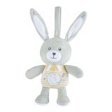 Chicco First Dreams Jouet Lapin Gris, Blanc, Jaune Peluche Interactif 15 min