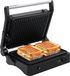KitchenBrothers Appareil à contact - Appareil à toasts - Grill - Plaques de grill amovibles - Grill à panini - 3 positions de hauteur - Machine à croque-monsieur - 2000W - Inox