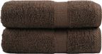 vidaXL Premium washandjes SOLUND 2 stuks bruin 30x30 cm 600 g/m²
