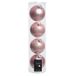 Decoris 12x Lichtroze glazen kerstballen 10 cm Mat