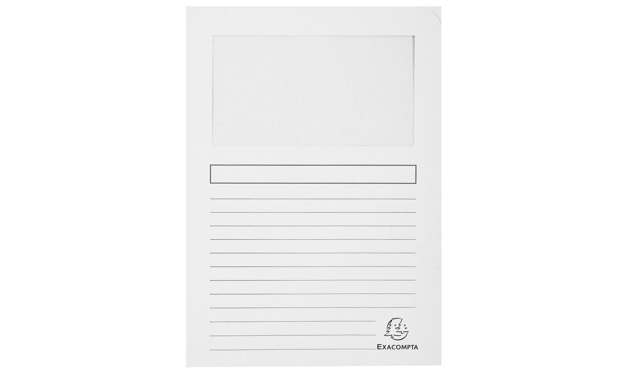 Exacompta 50270E Conventional File Folder A4 White Carton 120 g/m²