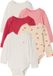 Vertbaudet Set van 5 babybody's met lange mouwen