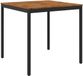 vidaXL Bartafel NAARDEN Acaciahout Naturel en Zwart 110 x 108,5 x 105 cm