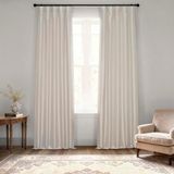 HPD Half Price Drapes Faux Dupioni Zijden Gordijn Vintage Geweven voor Kamer Decor 50 X 84 (1 Panel), PDCH-KBS21-84, Mist Grijs, Polyester Blend, 127 cm B x 84 cm L (Pack van 1)