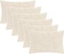 vidaXL Kussensloop Wit 40 x 60 cm (6 stuks)