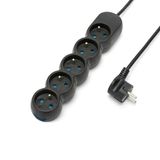 Franse stekkerdoos 5x16A, 1,5m lange kabel, H05VV-F3G1.0MM2, CE, NF