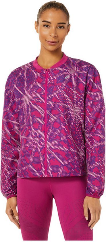 ASICS Sakura AOP Jacket Dames - sportjas - paars/roze - Vrouwen