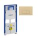 Geberit Duofix Element - UP320 - QeramiQ plaque de commande - murale - 112cm - boutons rectangulaires - plastique - beige (blanc) SW1102366/SW1242378