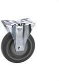 Dörner + Helmer roue pivotante TPE avec platine de fixation 100mm jusqu'à 150kg