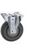 Dörner + Helmer roue pivotante TPE avec platine de fixation 100mm jusqu'à 150kg