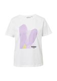 comma casual identity Shirt honing / lavendel / zwart / wit
