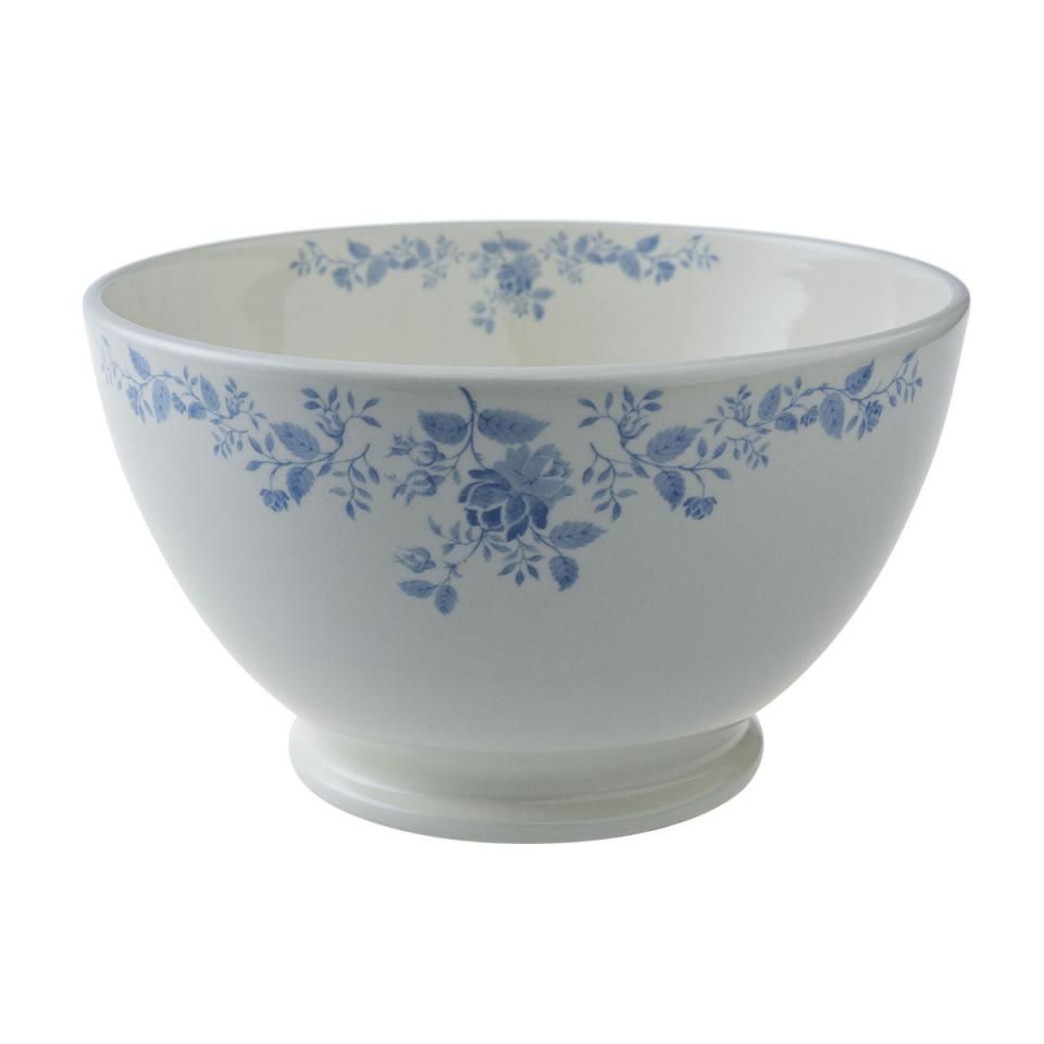 Royal Boch Fleurs Bleues schaal op voet - Ø 22.5 cm - blauw