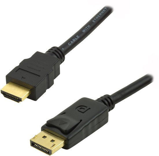 Mcl MCL 2m DisplayPort/HDMI Zwart
