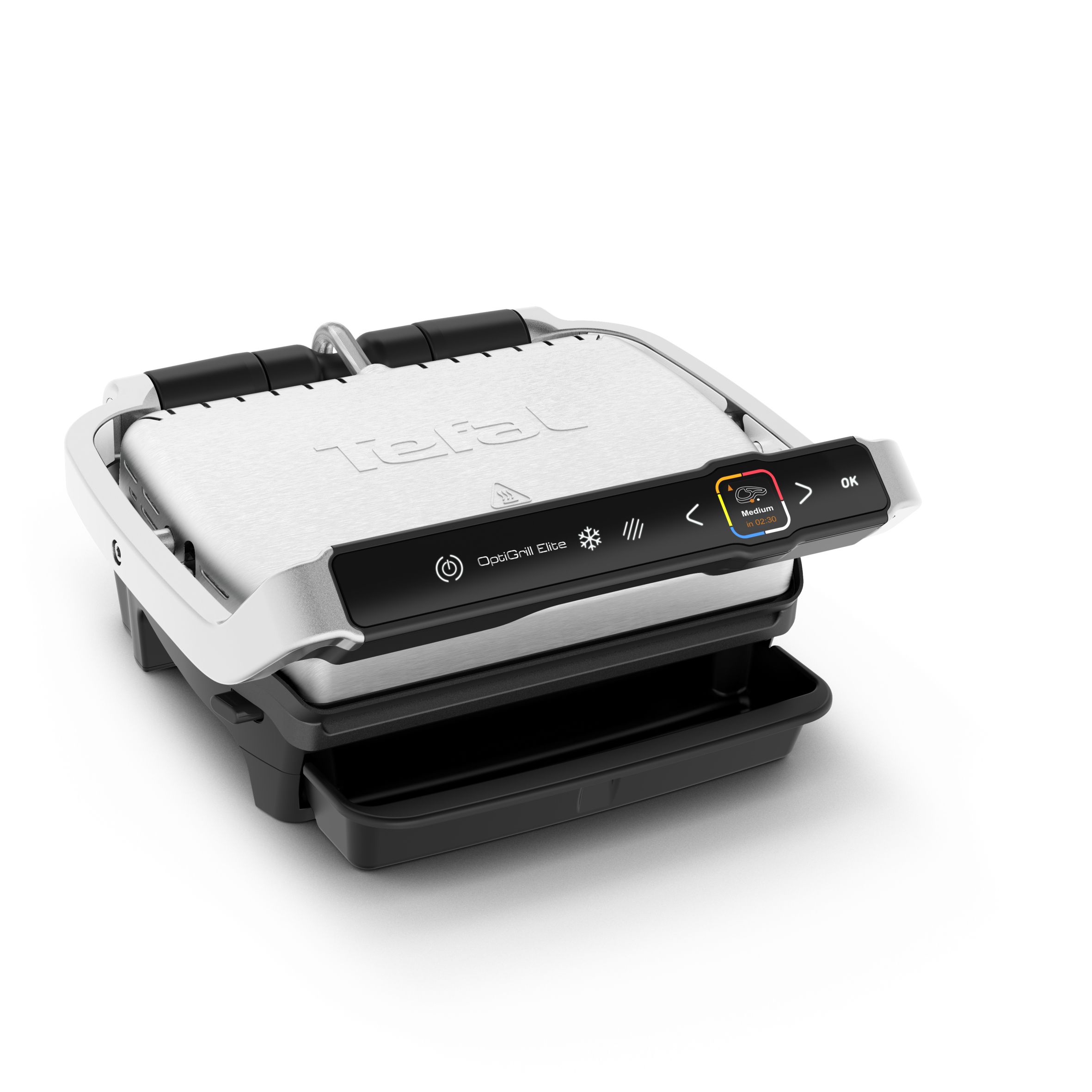Tefal OptiGrill Elite GC750D12 Contactgrill - Zwart/Wit