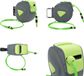 vidaXL Waterslanghaspel automatisch intrekbaar wandmontage Groen Kunststof 7.5 kg