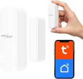 GreenBlue - Tuya slimme wifi- deur en raamsensor - Draadloze reedschakelaar - WiFi-openingssensor - Wit