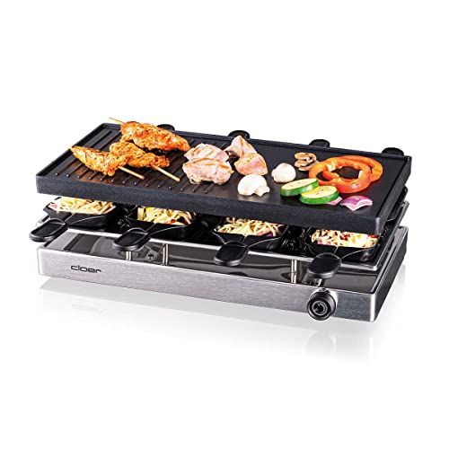 Cloer 6458 Raclettegrill - 1200 W - 8 pannetjes
