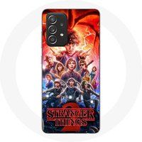 Maniacase Hoesje voor Samsung Galaxy A52 Stranger Things Poster Seizoen 2