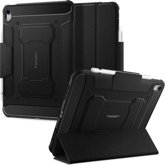Spigen Rugged Pro - Backcover voor Apple iPad Air 5 10.9 (2022) - Zwart