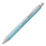 Pentel BL407LS-A EnerGel vloeibare gel rollerball met blauw mat oppervlak, zwart, 0,35 mm lijndikte 0,7 mm