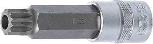 Bgs 4365 | Dopsleutelbit | lengte 100 mm | 12,5 mm (1/2") | veeltand (voor XZN) met boring M18