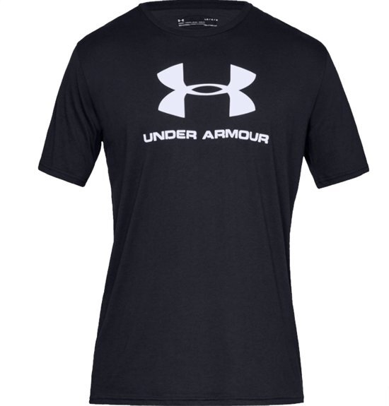 Under Armour Sportstyle Logo Tee 1329590-001 , Mannen, Zwart, T-shirt maat: XL EU