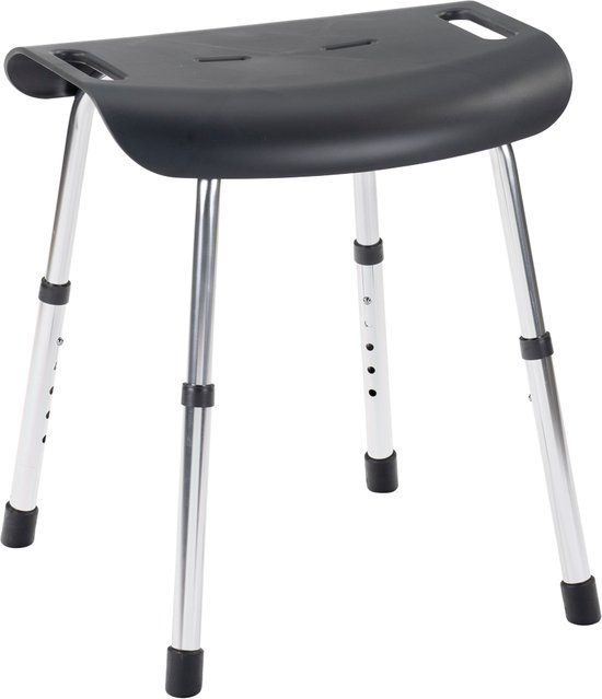 Luxe Design Douchekruk - Grijs - In hoogte verstelbaar - Met handgrepen