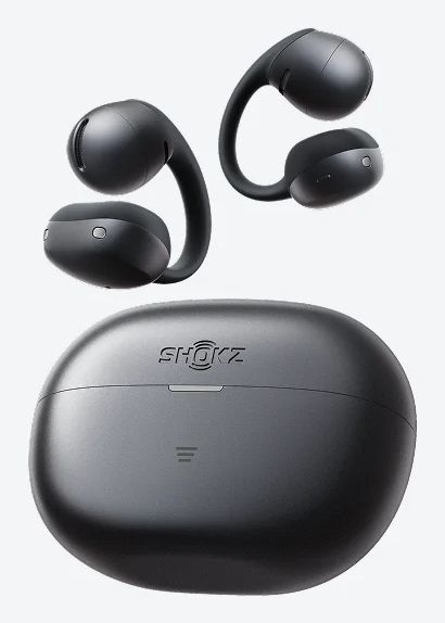 Shokz OpenDots Air Open-ear Clip-on Oortjes – Draadloze Oordopjes – Zwart