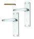 Merriway BH00002 150 mm/6 inch Greepset met slot, glanzend aluminium, wit