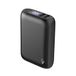 VulTech VPB-WP10BK Powerbank, 10.000 mAh, 3,7 V, 37 Wh, 2 x USB-A + Type-C Powerbank, draagbare oplader, licht, snel, 3 oplaadpoorten, LCD met restcapaciteit voor iPhone Samsung Xiaomi