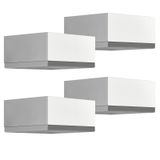 SOTECH 4x meubelpoten MOTEL 65 x 65 mm hoogte 30 mm gepolijst chroom