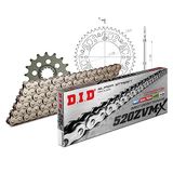 Kettingset DID Kettingset Stealth 520ZVM-X / 118 eindeloos goud voor Yamaha XJ6 Diversie ABS F 600 cc Bj. 2009-2016