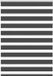 vidaXL Zebra Rolgordijn 105x150 cm Zwart