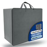 Beautissu VS95 – Robuuste Draagtas voor Opvouwbare Matras Model XXL 120x200 cm – Gemakkelijk Transport met Ritssluiting – Grijs
