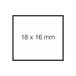 Sato Prijsetiket 18x16mm Duo 16 permanent wit
