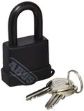 Abus 54191 industrieel hangslot, messing, 40 mm, zwart