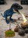 Halay Jurassic RC Dinosaurus T-Rex - Télécommandé - Effets lumineux et sonores - Fonction fumée - Réaliste et facile à utiliser