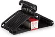 Merkloos PlasticForte Kledinghangers - 30 stuks - Zwart - Kunststof - 40,5 cm